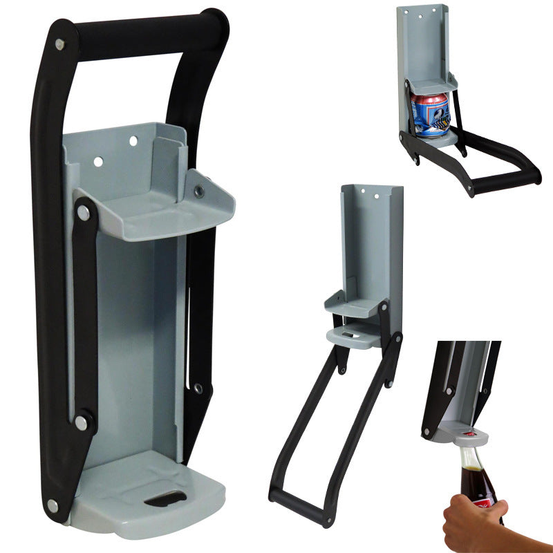 Can Crusher mit Flaschenöffner – Wandmontiertes Recycling-Gadget aus Edelstahl!
