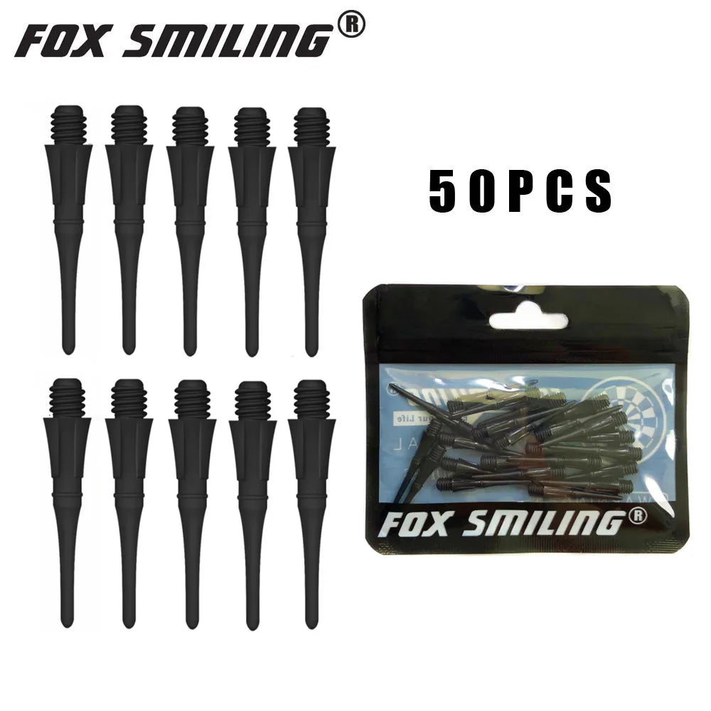 Fox Smiling Soft-Tip Dartspitzen (50 Stück) – Präzision in Blau für elektronische Dartboards!