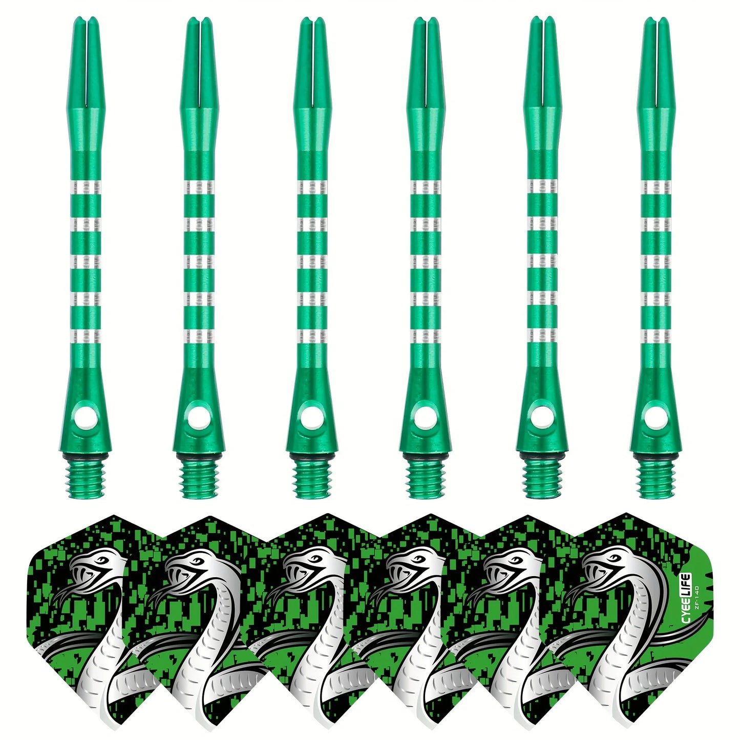 CyeeLife Dart Zubehör – Aluminium-Schäfte & Flights im stylischen 6er-Set!