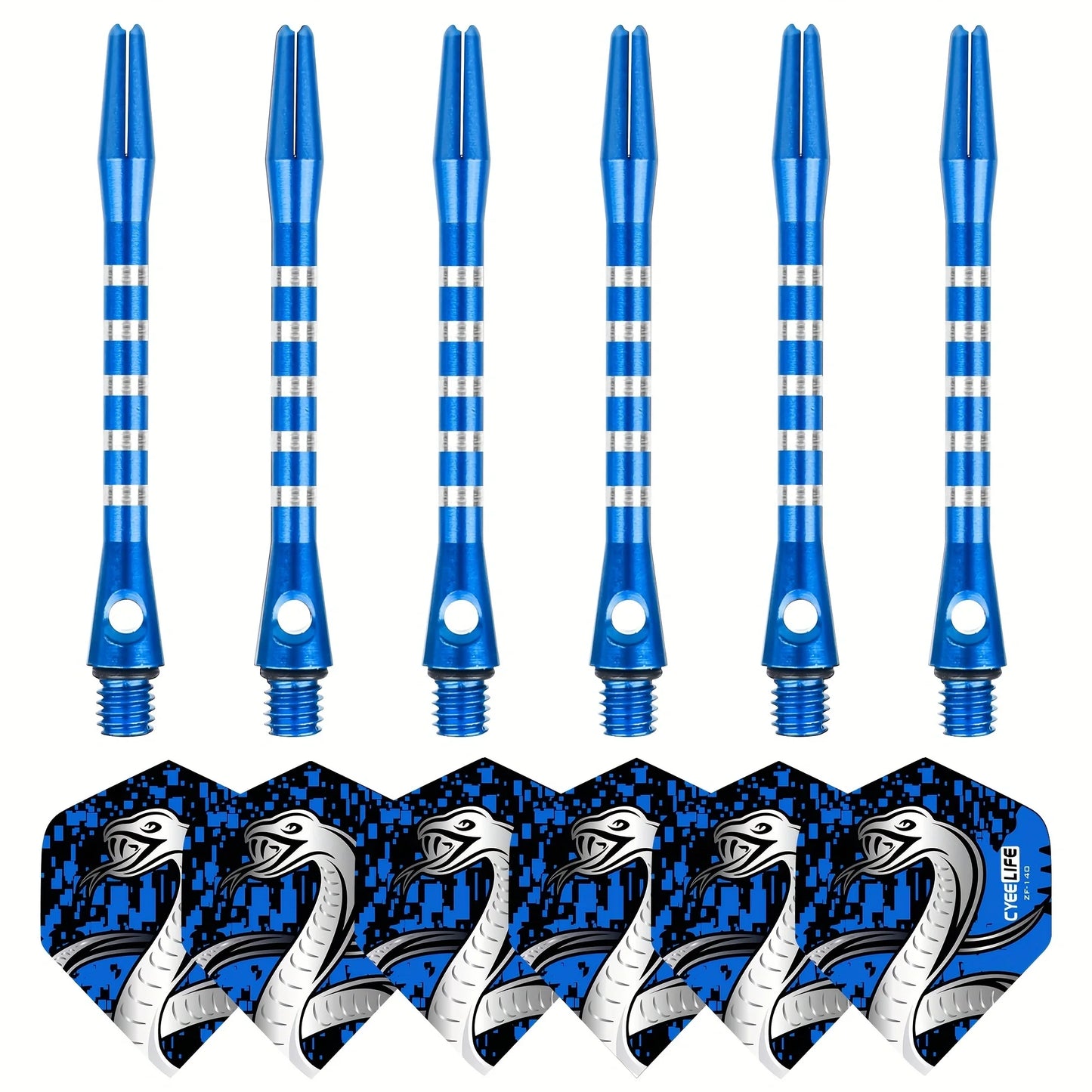 CyeeLife Dart Zubehör – Aluminium-Schäfte & Flights im stylischen 6er-Set!