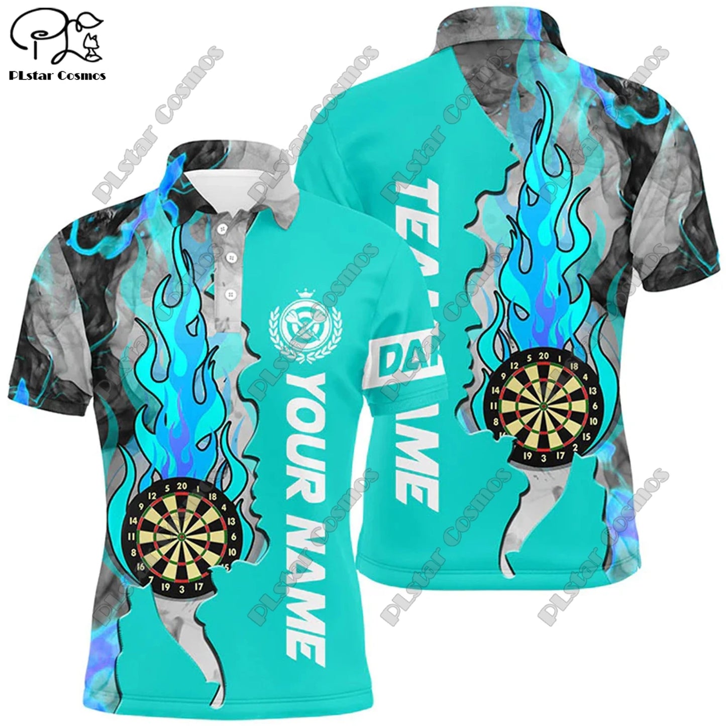 D-10 3D Flame Dartshirt – Persönliches Style-Statement für dein Team!