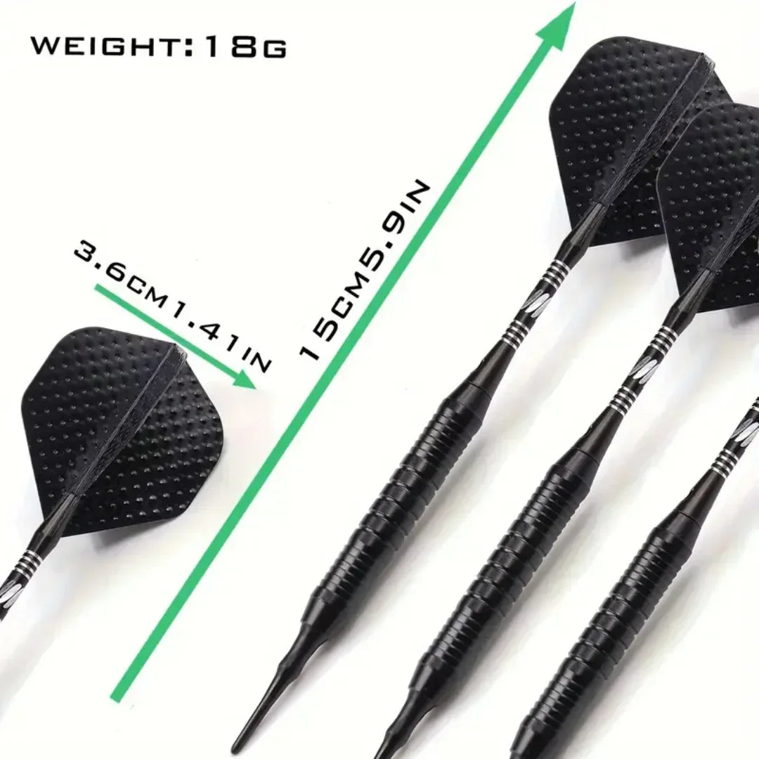 18g Soft-Tip Dart-Set – Für präzises Spiel auf elektronischen Dartboards!