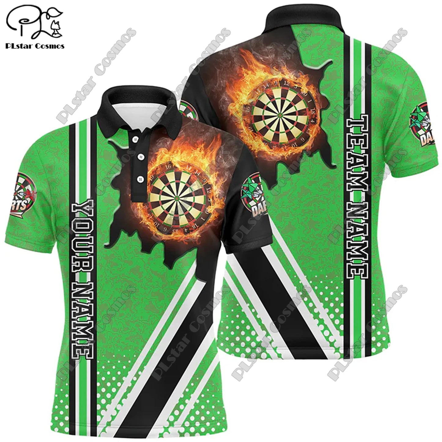 D-10 3D Flame Dartshirt – Persönliches Style-Statement für dein Team!