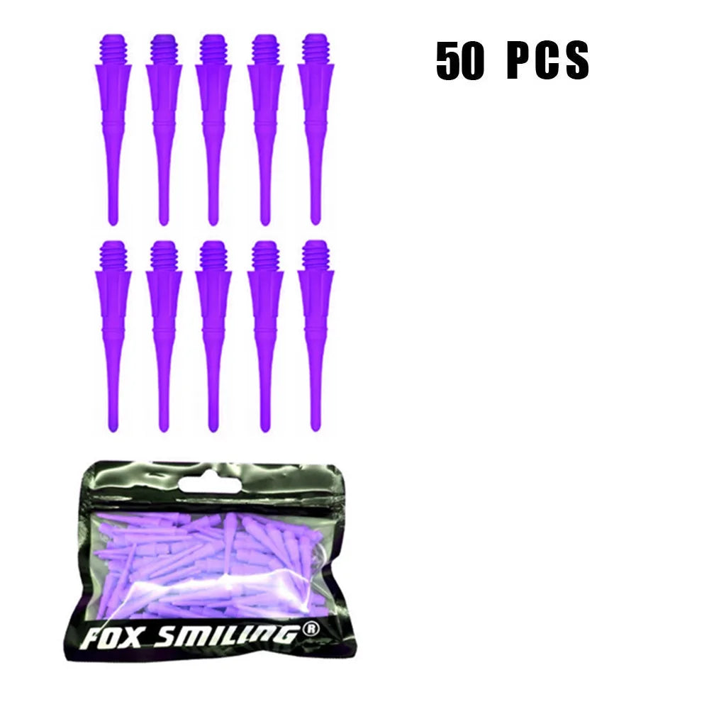 Fox Smiling Soft-Tip Dartspitzen (50 Stück) – Präzision in Blau für elektronische Dartboards!