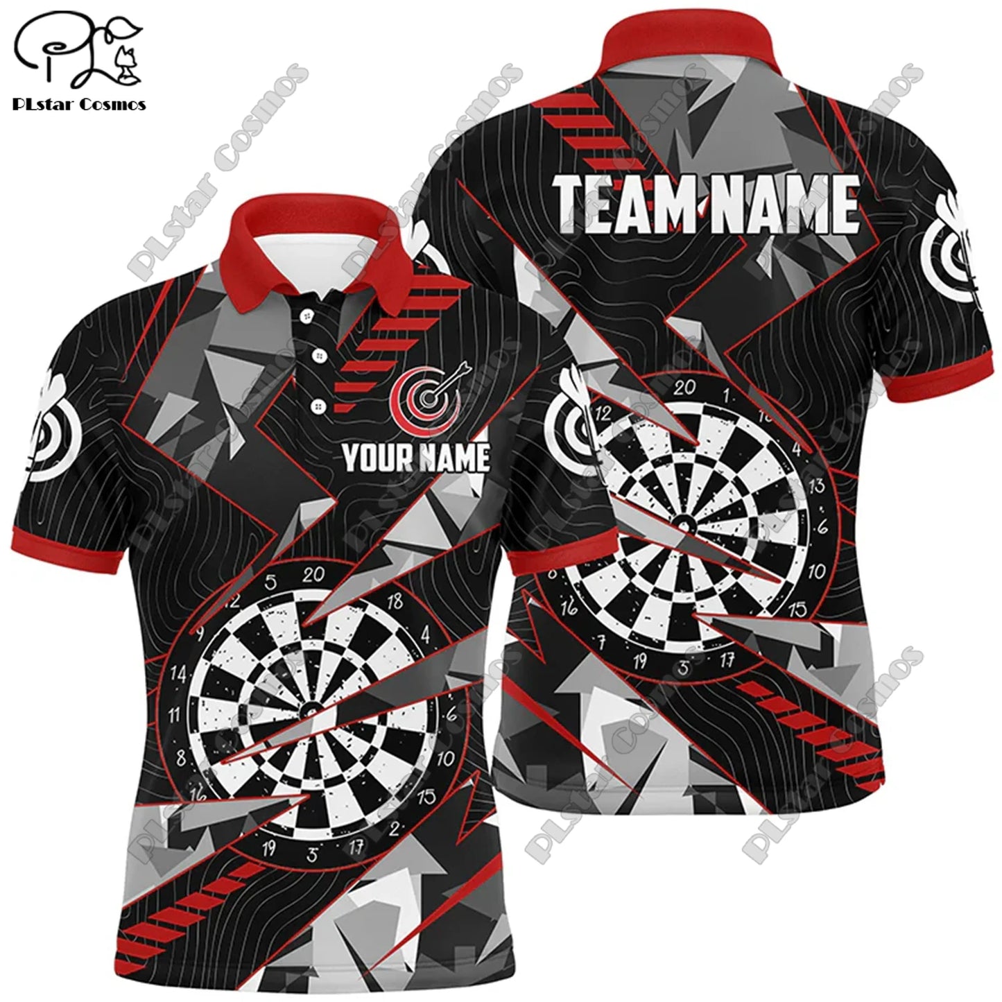 D-10 3D Flame Dartshirt – Persönliches Style-Statement für dein Team!