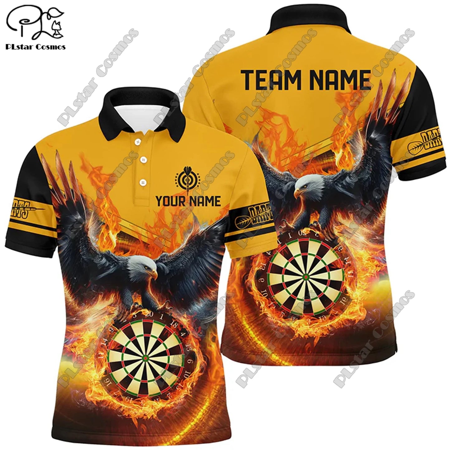 D-10 3D Flame Dartshirt – Persönliches Style-Statement für dein Team!