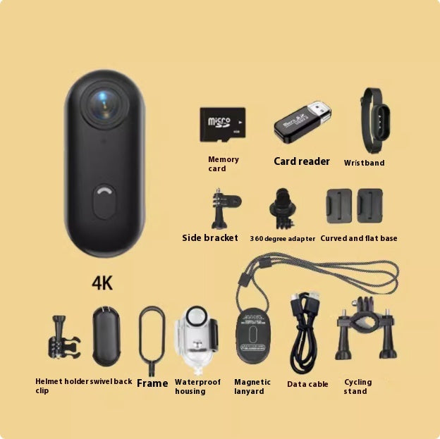 Mini 4K Actionkamera – Ultrakompakt, magnetisch & bereit für jedes Abenteuer!