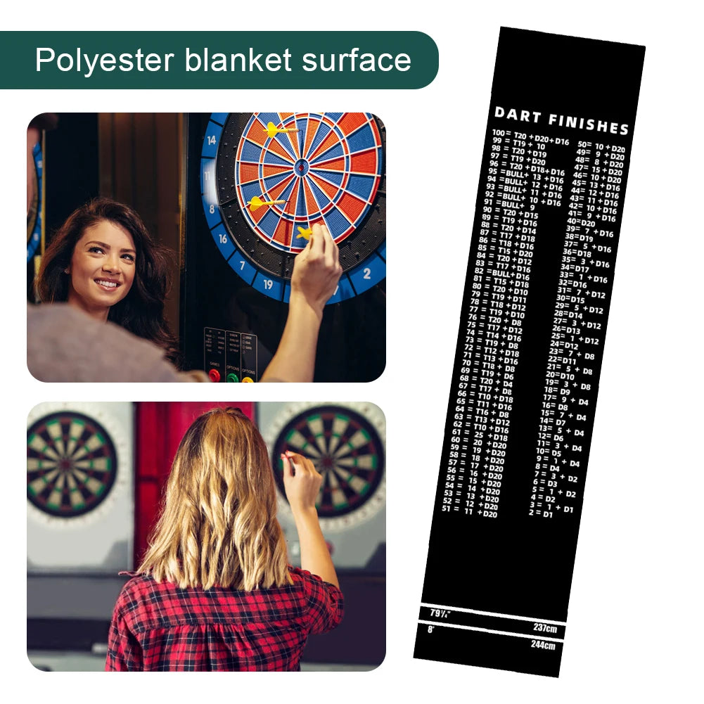 Profi-Dartmatte mit Wurflinien – Rutschfest, robust & punktgenau!
