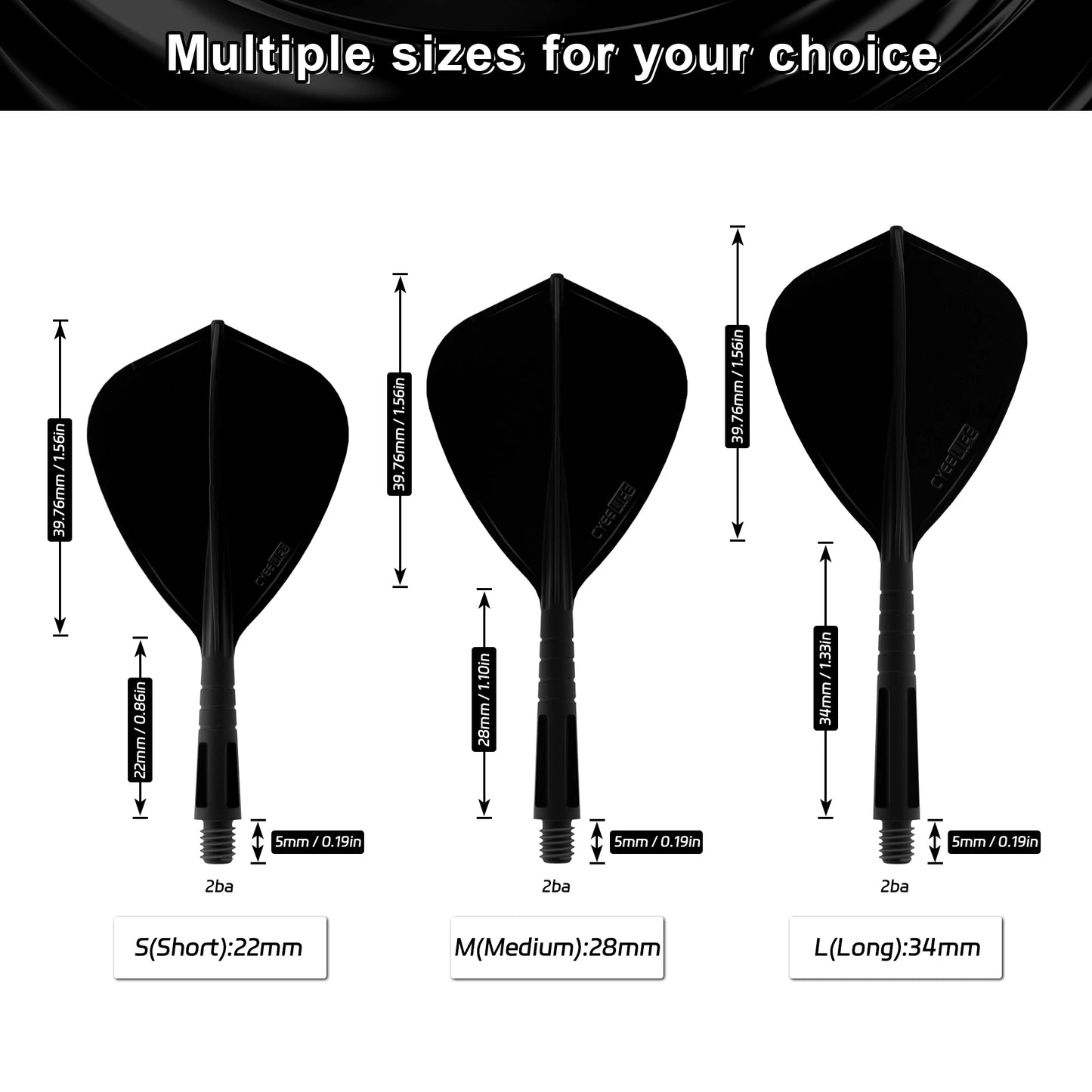 CyeeLife CF03D Soft-Tip Darts – Profiqualität im Spiraldesign!