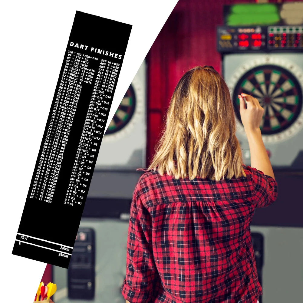 Profi-Dartmatte mit Wurflinien – Rutschfest, robust & punktgenau!