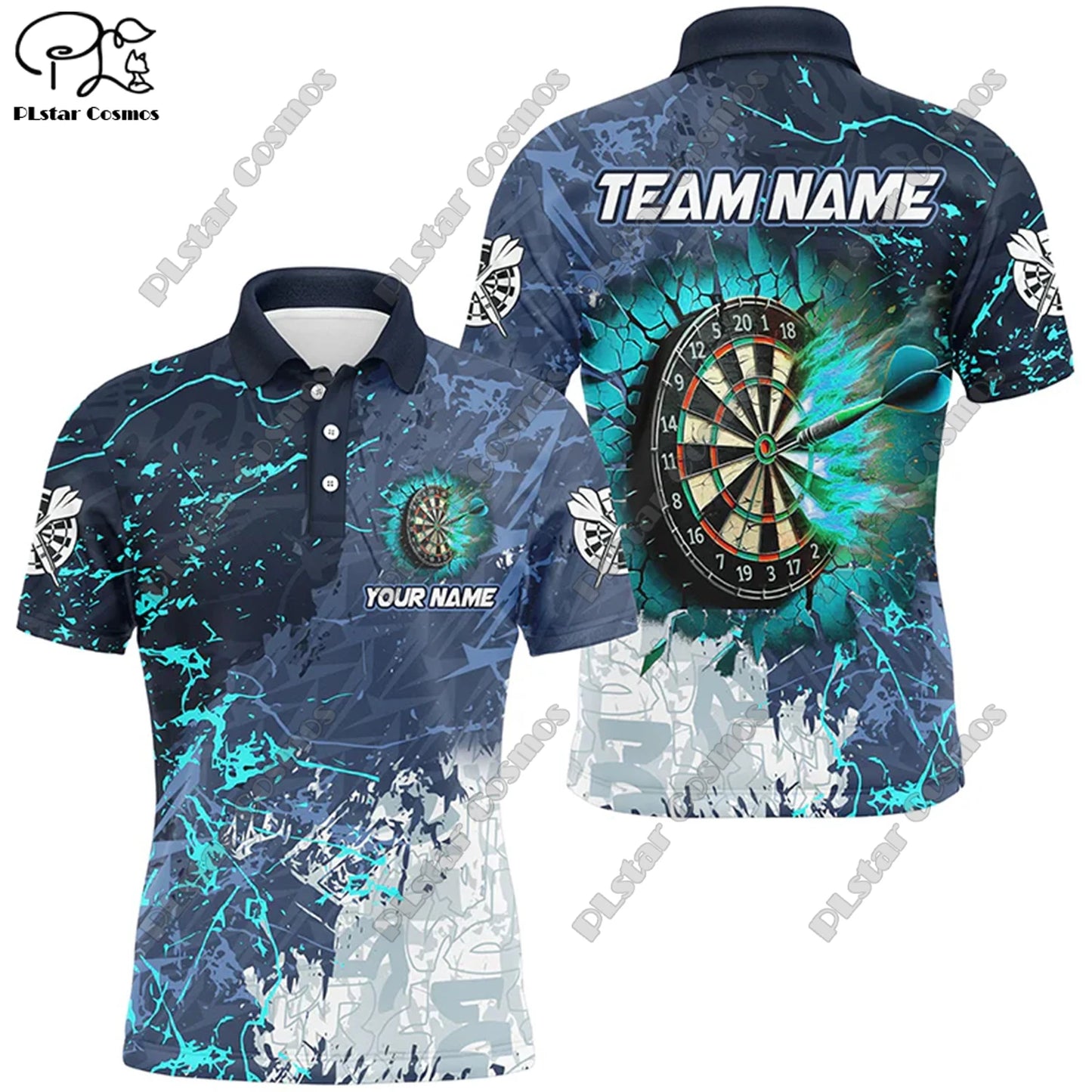 D-10 3D Flame Dartshirt – Persönliches Style-Statement für dein Team!