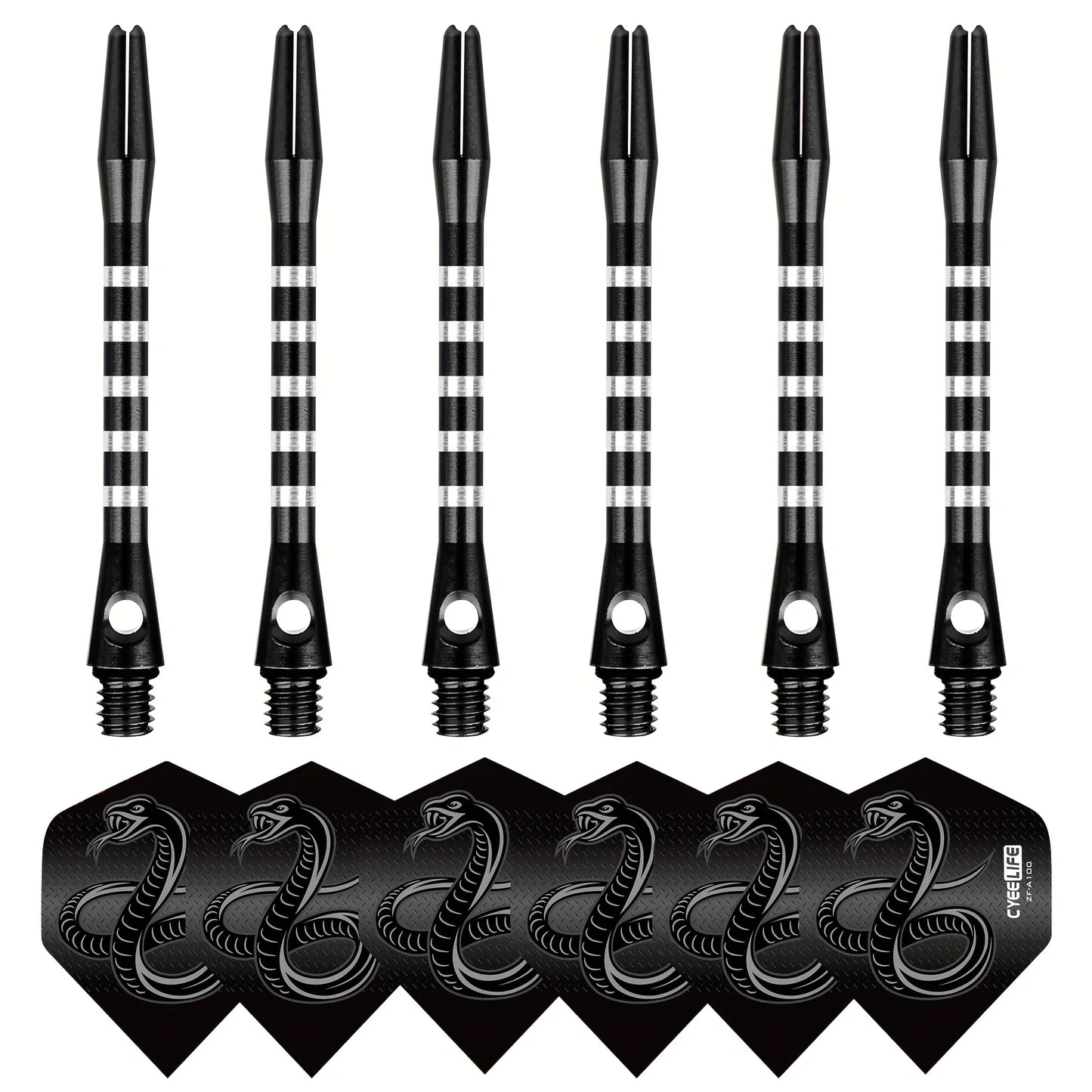 CyeeLife Dart Zubehör – Aluminium-Schäfte & Flights im stylischen 6er-Set!