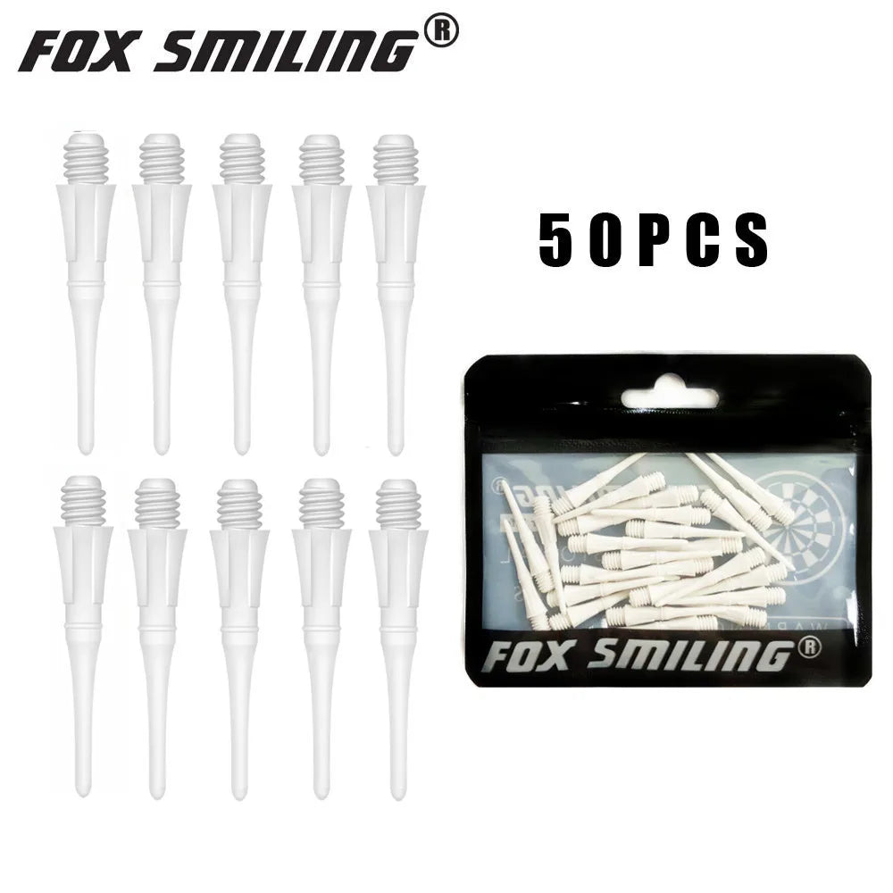 Fox Smiling Soft-Tip Dartspitzen (50 Stück) – Präzision in Blau für elektronische Dartboards!