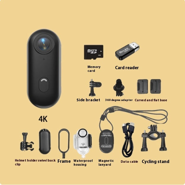Mini 4K Actionkamera – Ultrakompakt, magnetisch & bereit für jedes Abenteuer!