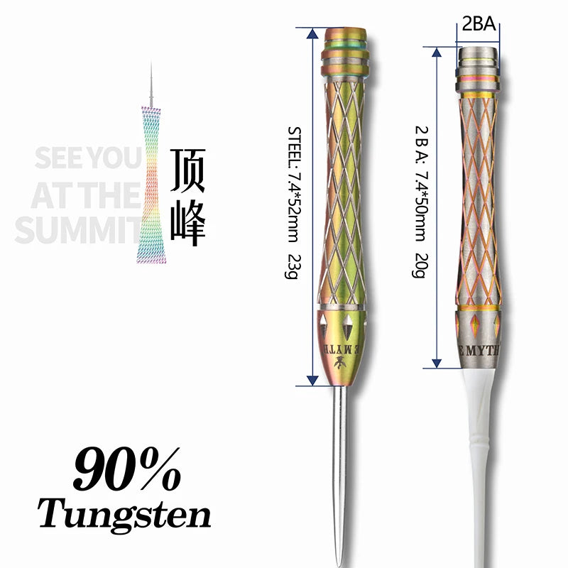 🎯 E MYTH Profi-Turnierdarts – 90 % Tungsten für maximale Präzision bei Training & Wettkampf!