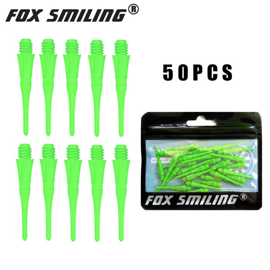 Fox Smiling Soft-Tip Dartspitzen (50 Stück) – Präzision in Blau für elektronische Dartboards!