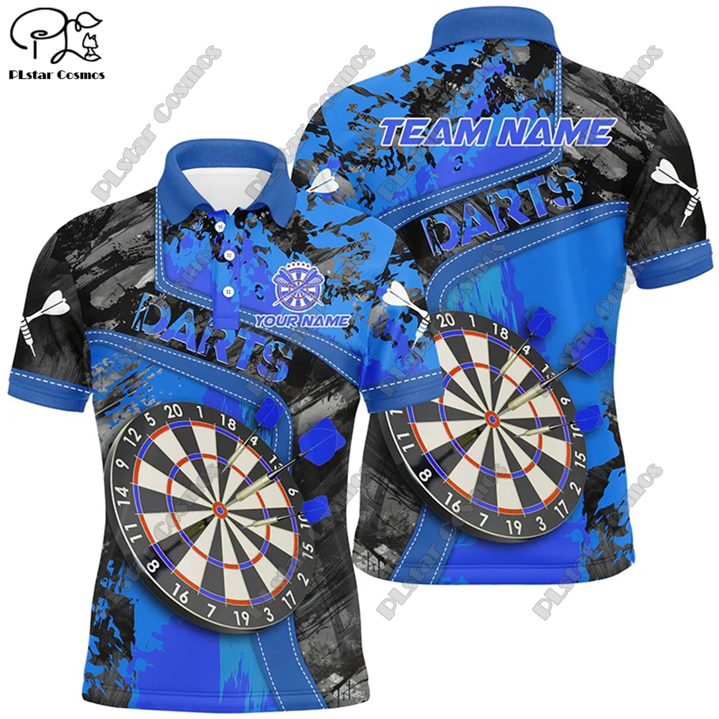 D-10 3D Flame Dartshirt – Persönliches Style-Statement für dein Team!