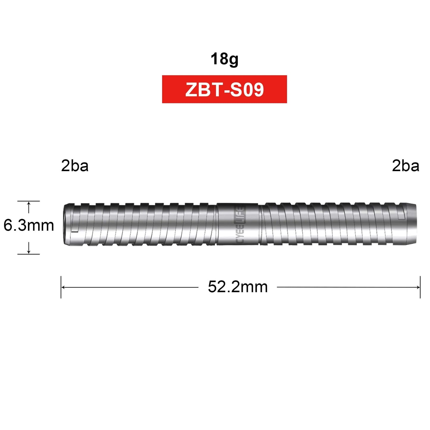 CyeeLife 18g Soft Dart Barrels – 90 % Tungsten für präzises Spiel!