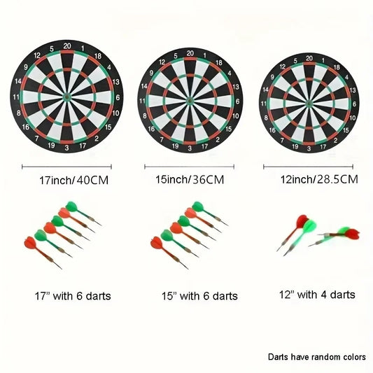 Doppelseitig bedruckte Profi-Dartscheibe – In 12”, 15” oder 17” für Outdoor-Spielspaß!