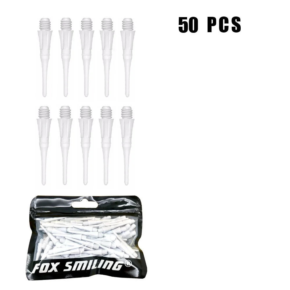 Fox Smiling Soft-Tip Dartspitzen (50 Stück) – Präzision in Blau für elektronische Dartboards!